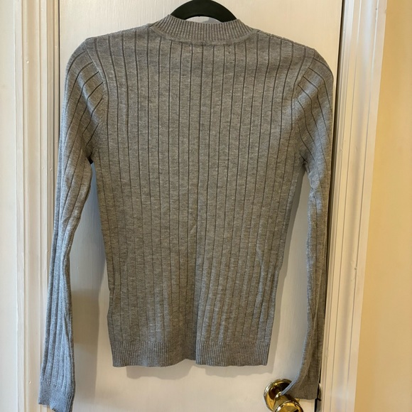 Grey Ribbed Shirt - Picture 2 of 3